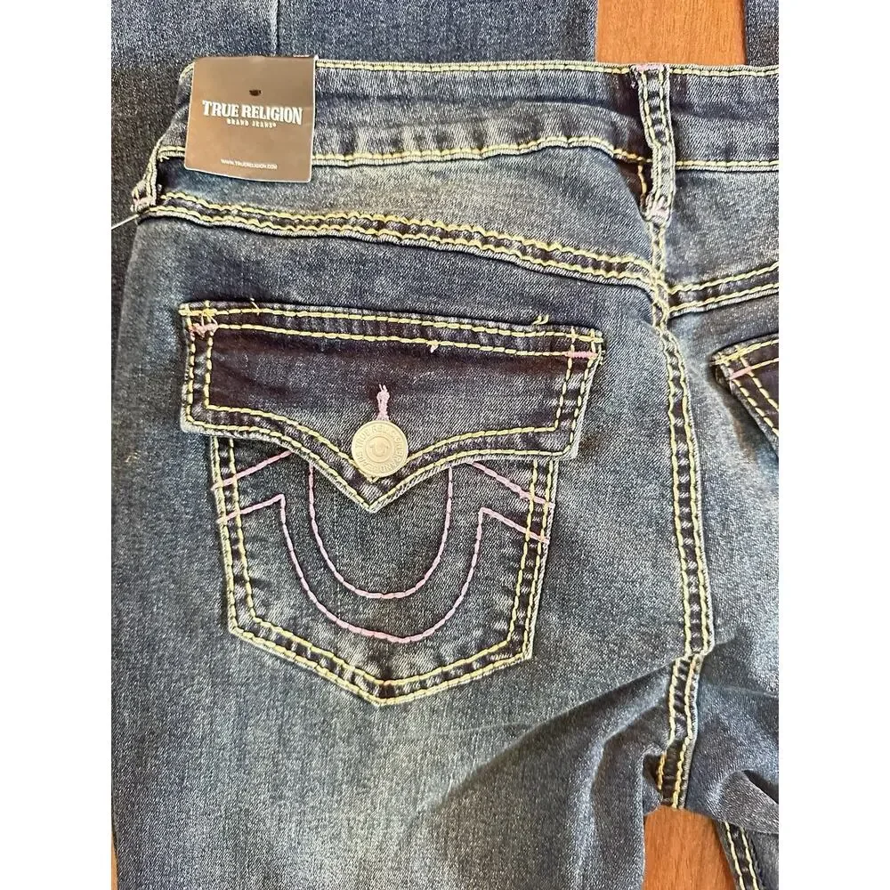 True Religion Joey Big T MR Blue Flap Flare Wash Size 28 ( 30 x30) New With Tag
